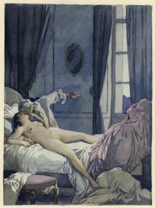 Illusztráció Casanova emlékirataihoz (színes litográfia)