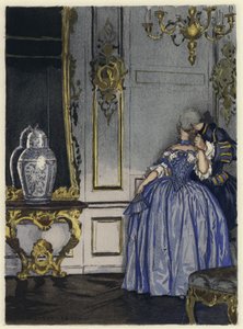 Illusztráció Casanova emlékirataihoz (színes litográfia) alkotó: Jules Marie Auguste Leroux