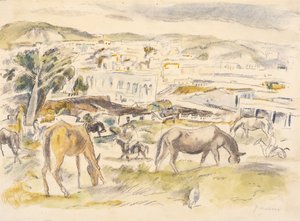Lovak a tájban alkotó: Jules Pascin