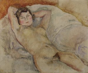 Fekvő akt, 1909 körül
