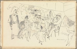 A figurák jelenete alkotó: Jules Pascin
