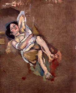 The Limousin Woman, 1908 körül (olaj, vászon) alkotó: Jules Pascin