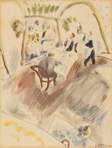 Két férfi ebédel alkotó: Jules Pascin
