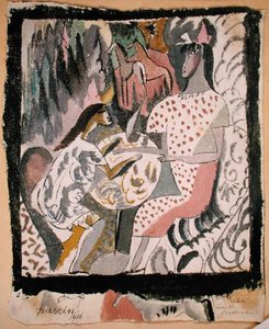 Két nő egy kör alakú asztalnál, Dél-Karolina alkotó: Jules Pascin