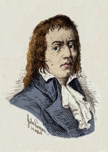 Francia forradalom: "Francois Babeuf dit Gracchus (1760-1797) forradalmár portréja" Jules Porreau rajza alkotó: Jules Porreau