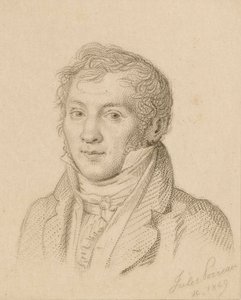 Louis-Luc Loiseau de Persuis hegedűművész és zeneszerző portréja 1769-1819, 1849. alkotó: Jules Porreau