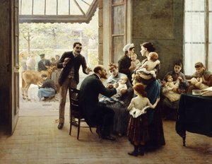 Tisztelet Louis Pasteur előtt; Tisztelet Louis Pasteur előtt, alkotó: Jules Scalbert