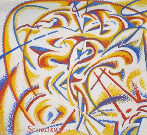 A táncos mozgásának dinamikus kifejezése alkotó: Jules Schmalzigaug