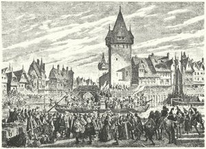 A Hirsebreifahrt, egy rakomány köles szállítása hajóval Zürichből a város szövetségeséhez, Strasbourghoz