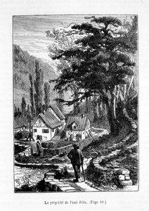 Fritz barát tulajdona - Erckmann-Chatrian „The Friend Fritz”-ben, ill. szerző: Théophile Schuler