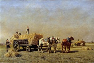 Jules Veyrassat (1828-1893) festményének Kaszás részlete, 19. századi Reims Szépművészeti Múzeum