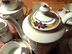 Art deco teáskészlet, 2023 (fénykép) alkotó: Jules Vieillard