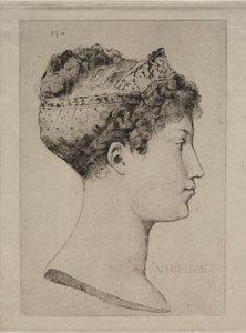 Marie Louise a profilban
