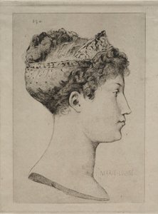 Marie Louise profiljában, 1860.