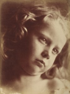 Gyermekfej, Freshwater, 1866 (élő modell után, nem nagyítva) alkotó: Julia Margaret Cameron