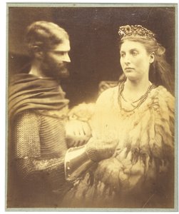 Lancelot és Guinevere, 1873 körül (ezüst zselatin nyomat) alkotó: Julia Margaret Cameron