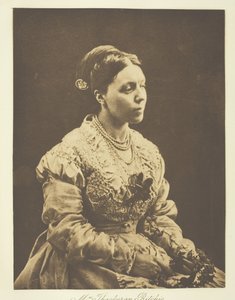 Mrs. Thackeray Ritchie, 1870, nyomtatott c. 1893. alkotó: Julia Margaret Cameron
