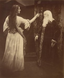 Vivien és Merlin, 1874. alkotó: Julia Margaret Cameron