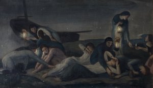 A bölcs és ostoba szüzek, 1920 körül alkotó: Julia Wedgewood