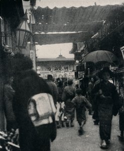 A kiotói színház utca a világ egyik legérdekesebb autópályája, c1900, 1921