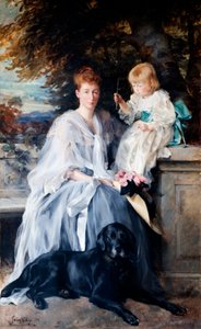 Alice Strong, Mrs. Godfrey Clark és fia. alkotó: Julian Russell Story