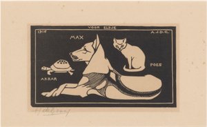 Akbar, Max, Poes (cím a tárgyon) alkotó: Julie de Graag (signed by artist)