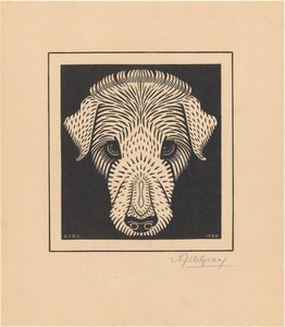 Kutya fej alkotó: Julie de Graag (signed by artist)