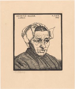 Geertje Kuijer portréja alkotó: Julie de Graag (signed by artist)