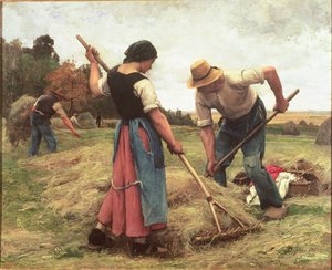 Szénakészítés, 1880 (vászontábla)