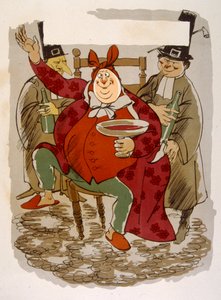 Humoros bor-illusztráció 1946. Illusztráció: Julien Pavil