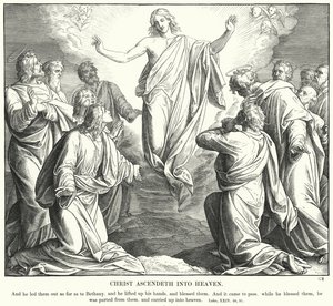 Krisztus felmegy a mennybe (metszet) alkotó: Julius (after) Schnorr von Carolsfeld