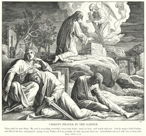 Krisztus imája a kertben (metszet) alkotó: Julius (after) Schnorr von Carolsfeld