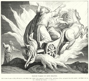 Illés felvetve a mennybe (metszet) alkotó: Julius (after) Schnorr von Carolsfeld