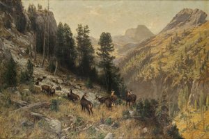 Ősz a magas hegyekben alkotó: Julius Arthur Thiele