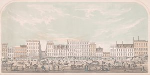 Broadway, New York, a csatornától a Grand Streetig, West Side, 1856.