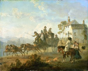 Színpadi edző egy országúton, 1792