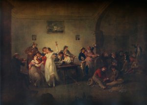 Egy nem házas tengerészek visszatérése, 1800 alkotó: Julius Caesar Ibbetson