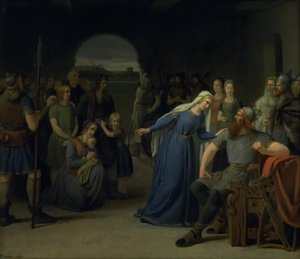 Thyra Danebod dán királynő, aki megpróbálja meglágyítani férje, Gorm, az Öreg szívét néhány keresztény fogoly felé