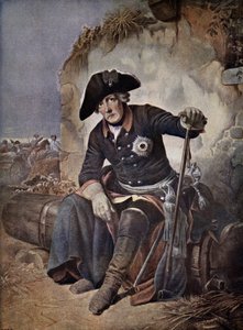 Nagy Frigyes, Poroszország királya (színes litó) alkotó: Julius Friedrich Anton (after) Schrader