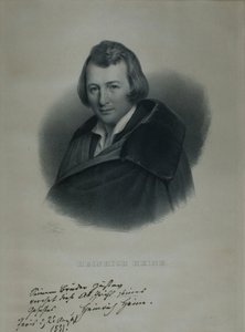 Heinrich Heine költő portréja 1797-1856, 1839 alkotó: Julius Giere