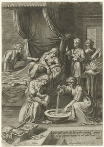 Szűz Mária születése alkotó: Julius Goltzius