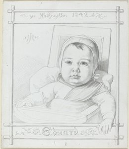 Eduard, a művész kisfia alkotó: Julius Hubner