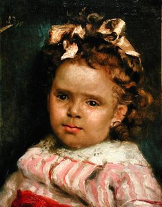 Little Girl Metisse (olaj, vászon) alkotó: Julius Leblanc Stewart