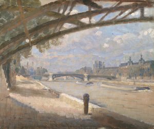 A Pont des Arts alatt, Párizs. Dél