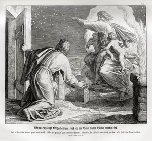 Ábrahám sok nemzet atyja lesz, Genesis alkotó: Julius Schnorr von Carolsfeld