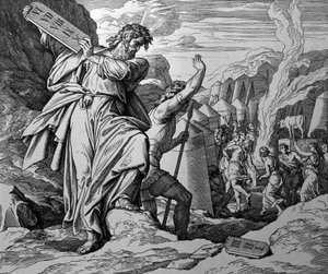 Az Aranyborjú imádata alkotó: Julius Schnorr von Carolsfeld