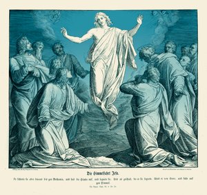 Krisztus mennybemenetele, Lukács evangéliuma alkotó: Julius Schnorr von Carolsfeld