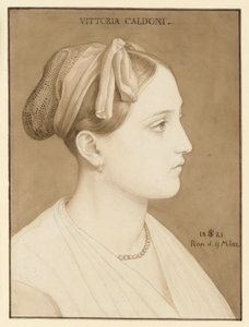 Vittoria Caldoni portréja alkotó: Julius Schnorr von Carolsfeld