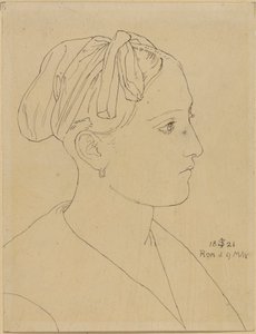 Egy római nő mellképe - Vittoria Caldoni alkotó: Julius Schnorr von Carolsfeld