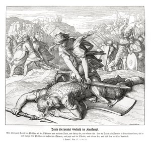 Dávid legyőzi Góliátot alkotó: Julius Schnorr von Carolsfeld